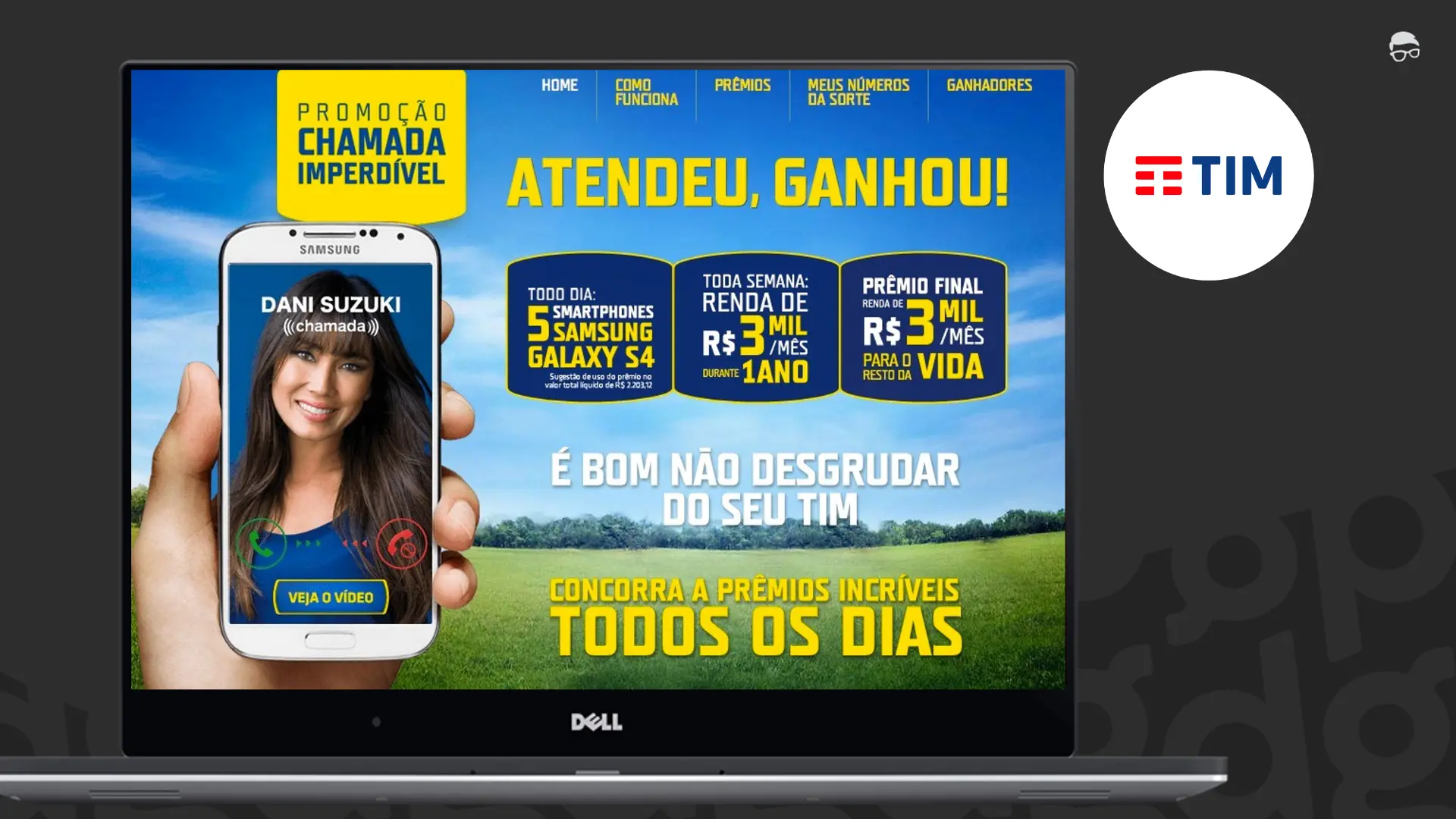 Case TIM Chamada Imperdível desenvolvido pela Digi