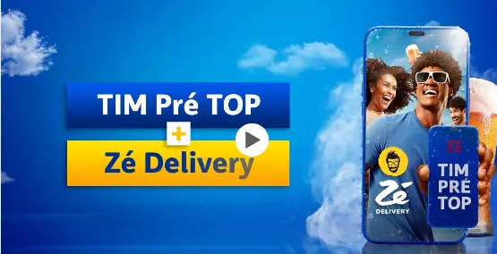 Promoção TIM Pré TOP + Zé Delivery